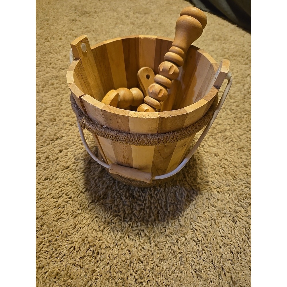Wooden Sauna‎ Bucket Set